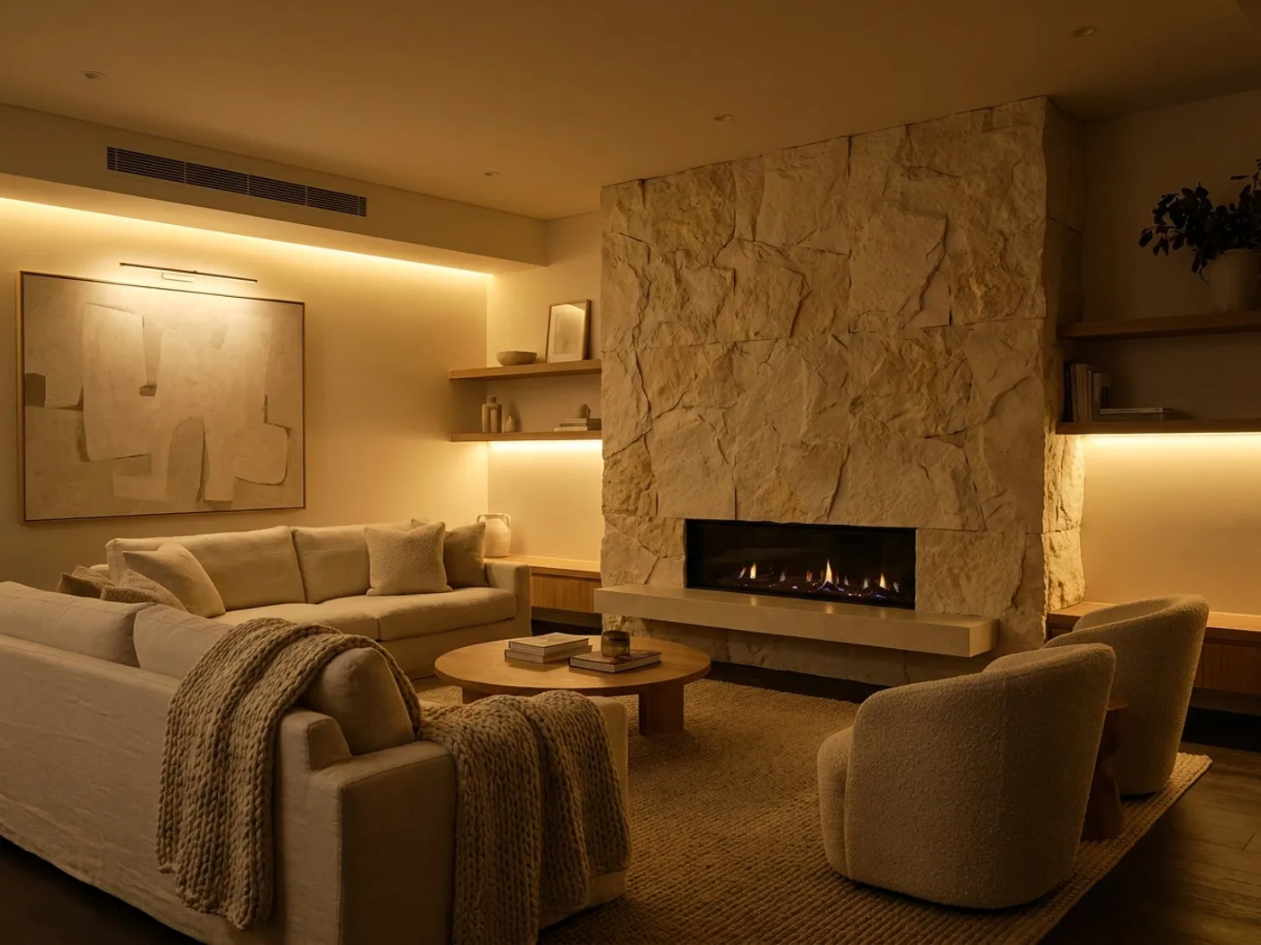 Perete de accent interior